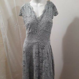 Women's Vintage Floral Lace Bridesmaid Dress